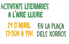 Activitats literàries a l'aire lliure Activitats literàries a l'aire lliure